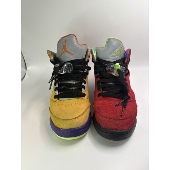 Jordan Men\'s Air Jordan Retro Multicolor Suede Shoes Size 6Y main image 6
